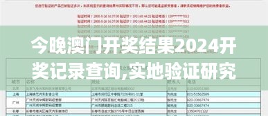 今晚澳门开奖结果2024开奖记录查询,实地验证研究方案_时尚版EMZ28.915