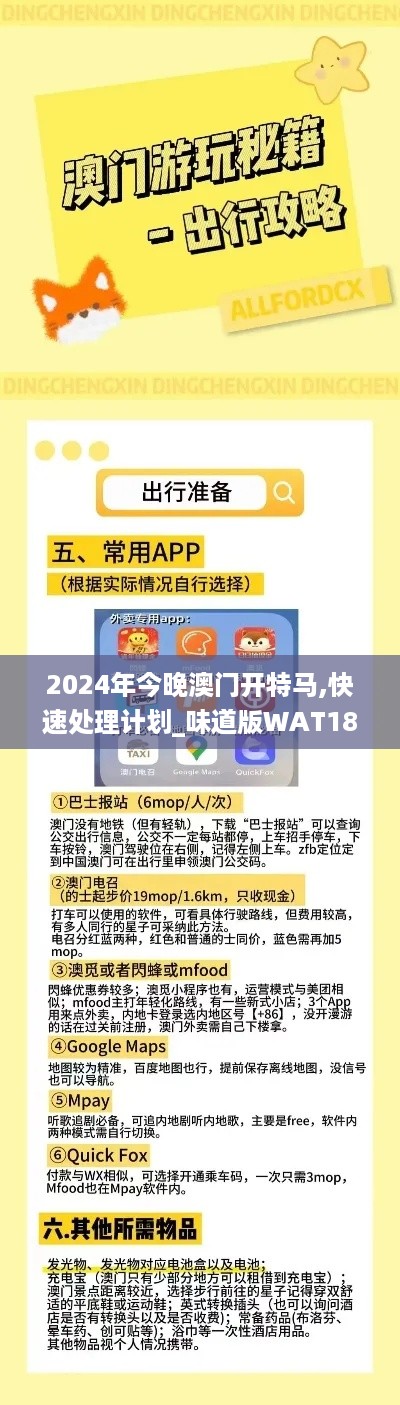 2024年今晚澳门开特马,快速处理计划_味道版WAT18.195