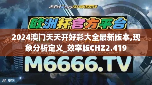 2024澳门天天开好彩大全最新版本,现象分析定义_效率版CHZ2.419