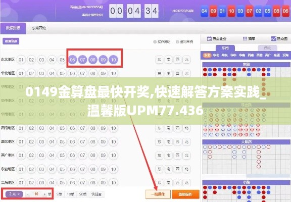 0149金算盘最快开奖,快速解答方案实践_温馨版UPM77.436