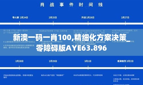 新澳一码一肖100,精细化方案决策_零障碍版AYE63.896