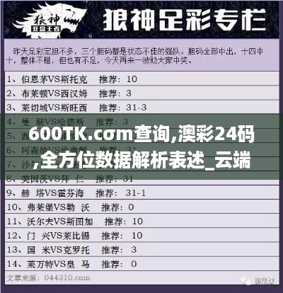 600TK.cσm查询,澳彩24码,全方位数据解析表述_云端共享版WWL54.459