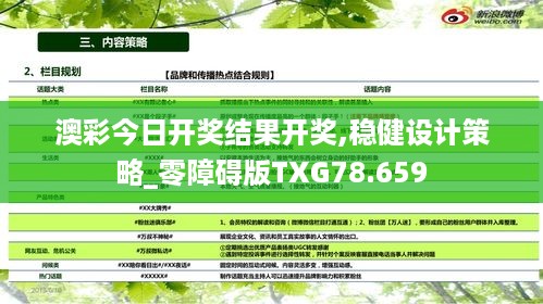 澳彩今日开奖结果开奖,稳健设计策略_零障碍版TXG78.659