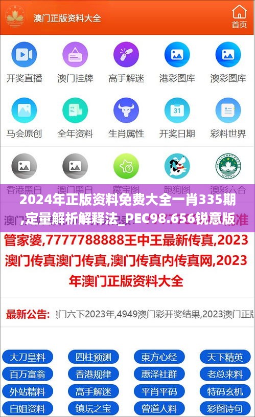 2024年正版资料免费大全一肖335期,定量解析解释法_PEC98.656锐意版