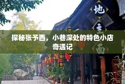 探秘张予西，小巷特色小店的奇遇之旅