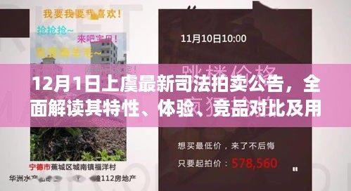 上虞司法拍卖公告深度解析，特性、体验、竞品对比及用户群体分析