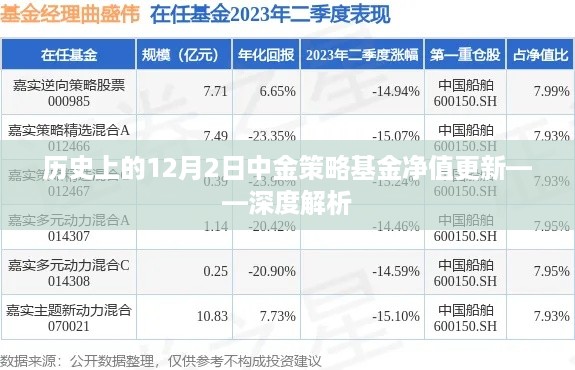 历史上的中金策略基金净值更新深度解析，12月2日最新数据揭秘