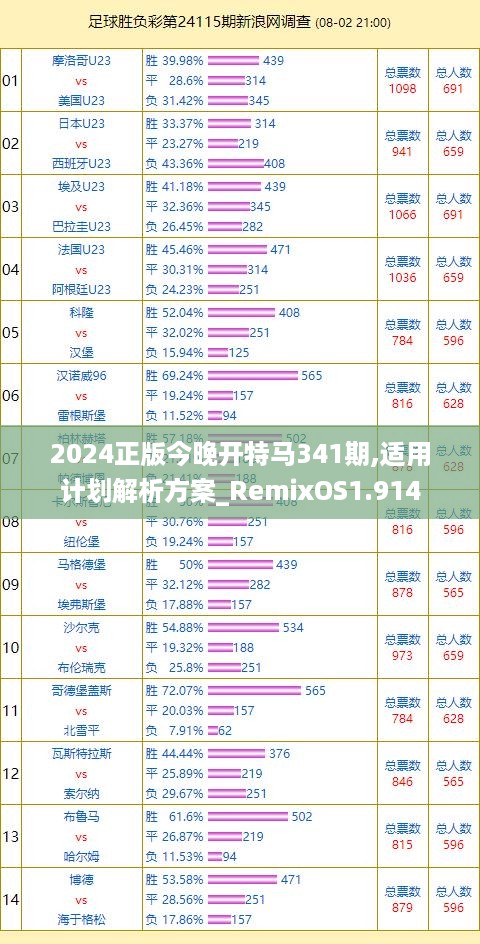 2024正版今晚开特马341期,适用计划解析方案_RemixOS1.914