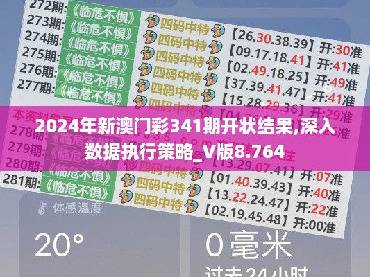 2024年新澳门彩341期开状结果,深入数据执行策略_V版8.764