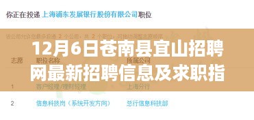 苍南县宜山招聘网最新招聘信息与求职指南（12月6日）