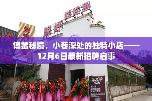 博鳌秘境独特小店招聘启事，探寻小巷深处的职场新机遇（12月6日最新）