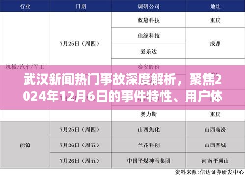 武汉新闻热点事故深度解析，聚焦事件特性、用户体验与竞品对比（2024年12月6日）