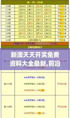 新澳天天开奖免费资料大全最新,前沿评估说明_开发版4.500