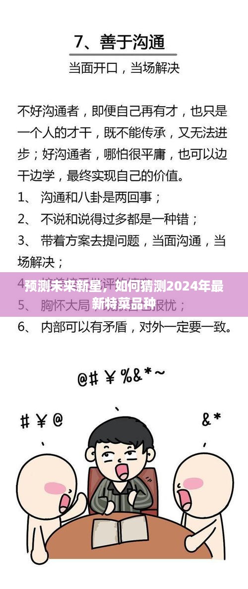 预测未来新星，揭秘2024年最新特菜品种猜测指南