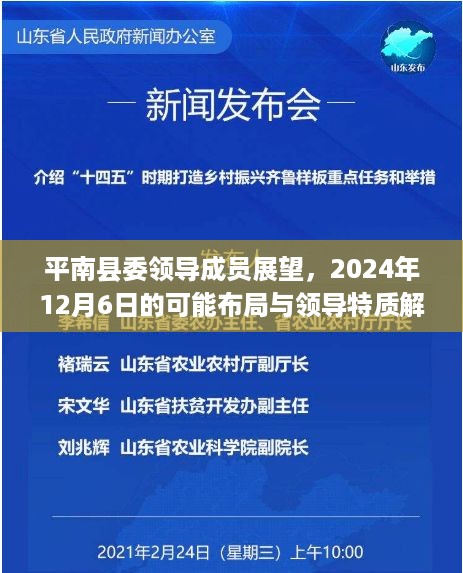 平南县委领导成员展望，未来布局与领导特质解析（2024年12月6日）