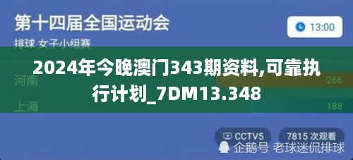 2024年今晚澳门343期资料,可靠执行计划_7DM13.348