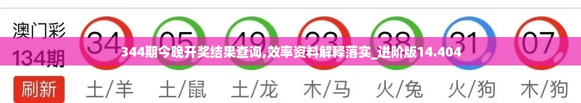 344期今晚开奖结果查询,效率资料解释落实_进阶版14.404