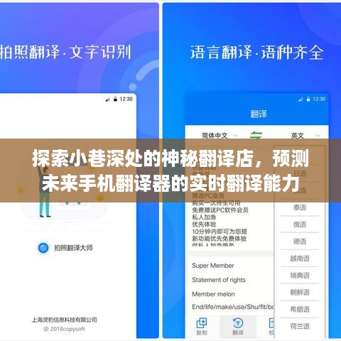 探索小巷深处的神秘翻译店，未来手机翻译器的实时翻译能力展望