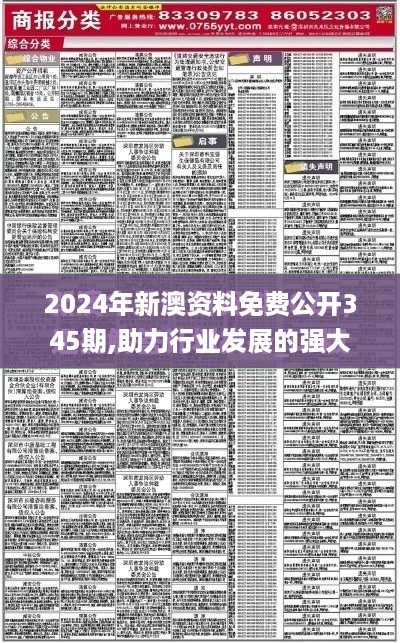 2024年新澳资料免费公开345期,助力行业发展的强大资源_Harmony款4.113