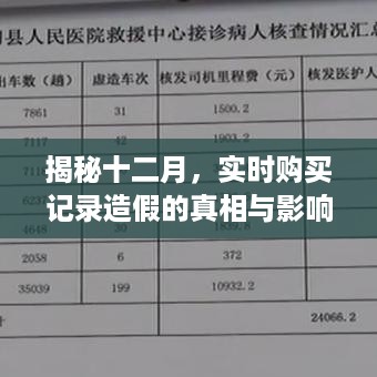 揭秘十二月购买记录造假真相及其影响