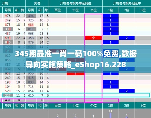 345期最准一肖一码100%免费,数据导向实施策略_eShop16.228