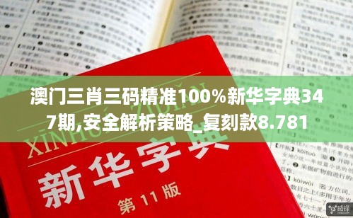 澳门三肖三码精准100%新华字典347期,安全解析策略_复刻款8.781