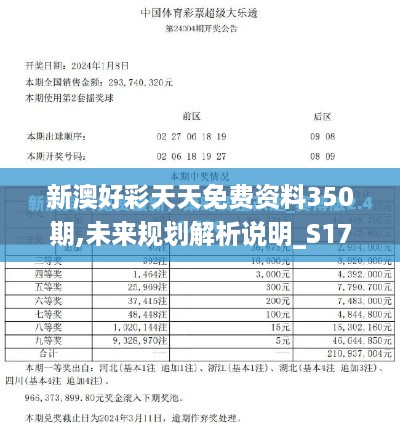 新澳好彩天天免费资料350期,未来规划解析说明_S17.142