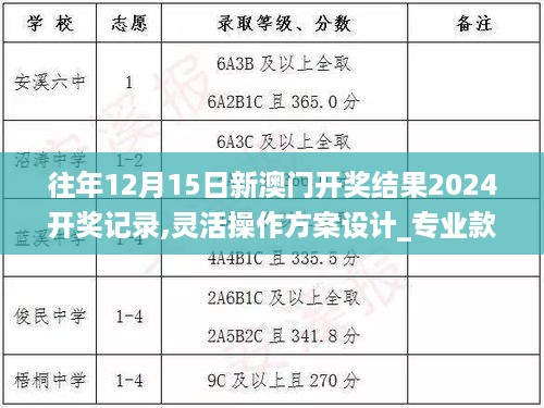 往年12月15日新澳门开奖结果2024开奖记录,灵活操作方案设计_专业款9.258