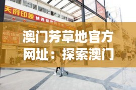 澳门芳草地官方网址：探索澳门购物与娱乐的新天地