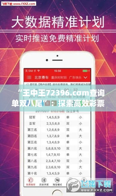 “王中王72396.cσm查询单双八尾”：探索高效彩票分析工具，优化投注决策