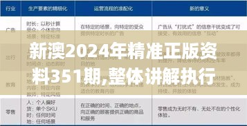 新澳2024年精准正版资料351期,整体讲解执行_豪华版5.682