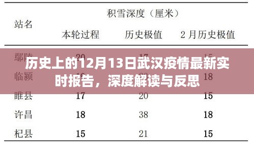 历史上的武汉疫情最新实时报告，深度解读与反思——聚焦武汉疫情发展及反思抗疫之路