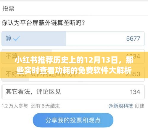 小红书推荐，历史上的12月13日实时查看功耗免费软件大盘点