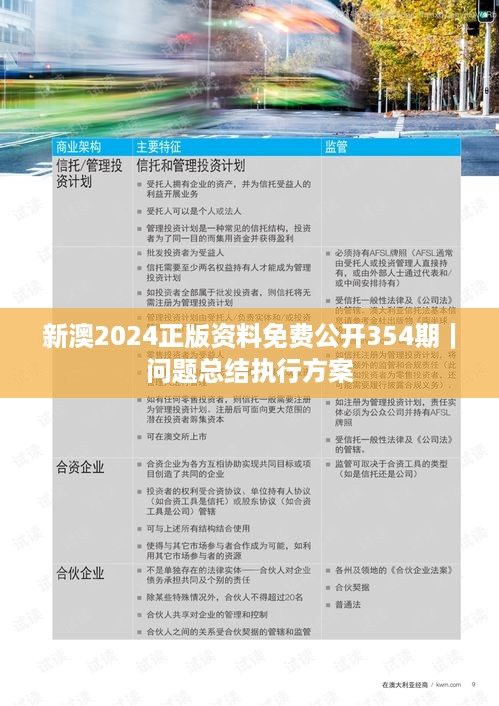 新澳2024正版资料免费公开354期｜问题总结执行方案