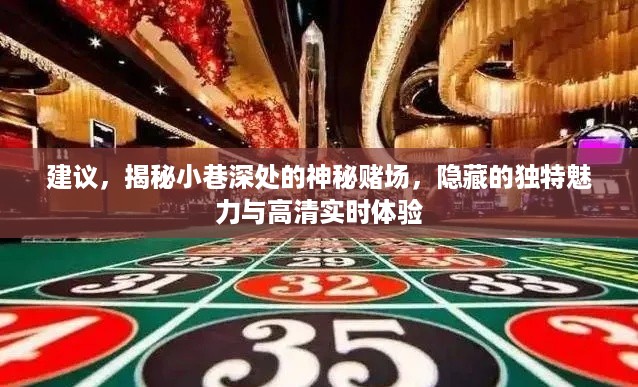 揭秘小巷深处的神秘赌场，独特魅力与高清实时体验探索