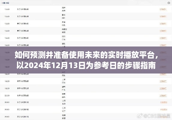 以2024年视角看实时播放平台，预测与准备使用未来实时播放平台的步骤指南