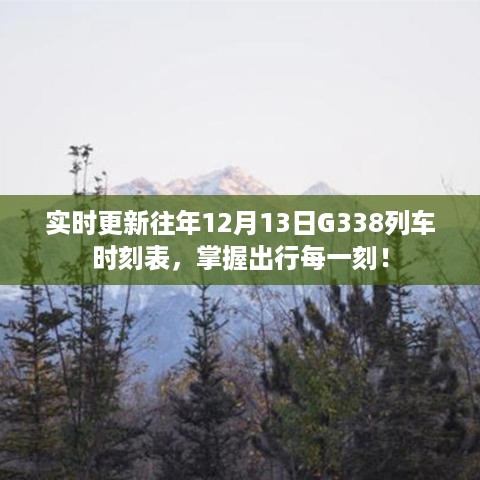 实时更新G338列车时刻表，掌握出行最新动态！