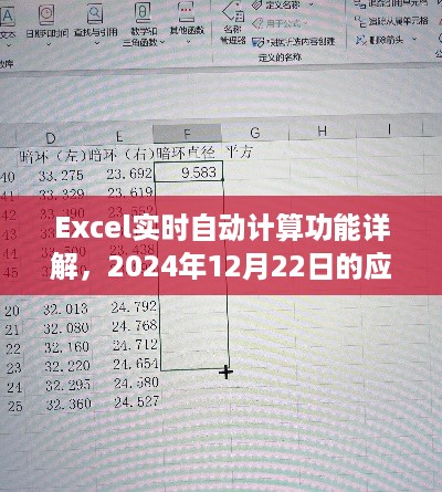 Excel实时自动计算功能详解，2024年应用指南