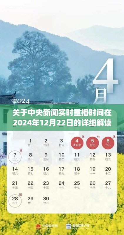 中央新闻实时重播时间解读，聚焦2024年12月22日的新闻动态