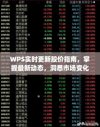 WPS实时更新的股价指南，洞悉市场变化（最新更新至2024年12月22日）