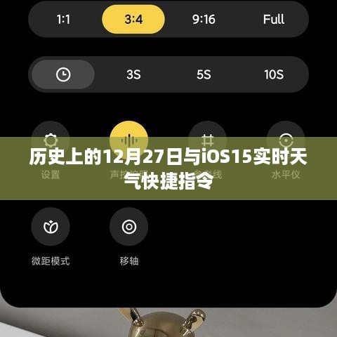 iOS 15实时天气快捷指令与历史上的十二月二十七日回顾