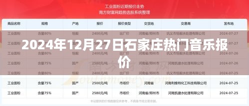 2024年石家庄音乐行情，热门音乐报价全解析