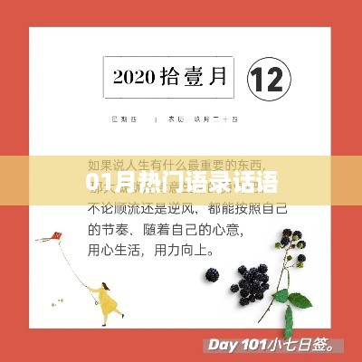 热门语录话语大盘点