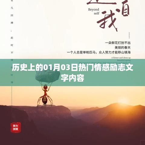 励志情感文字回顾，一月三日的历史篇章