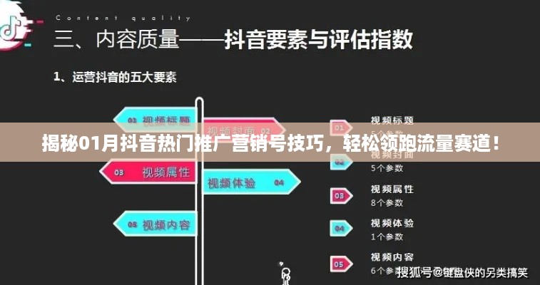 揭秘抖音营销号领跑秘诀，一月推广攻略，轻松引流！