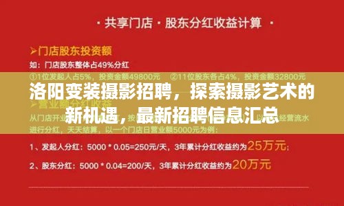 洛阳变装摄影招聘，探索摄影艺术的新机遇，最新招聘信息汇总