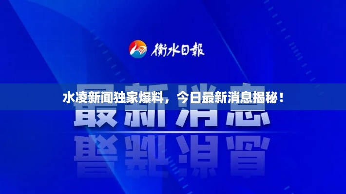 水凌新闻独家爆料，今日最新消息揭秘！