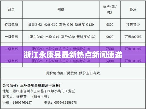 浙江永康县最新热点新闻速递